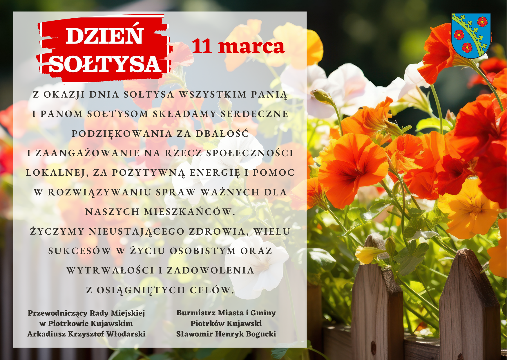 Życzenia z okazji Dnia Sołtysa